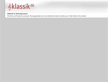 Tablet Screenshot of klassik.de
