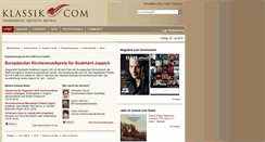Desktop Screenshot of klassik.com